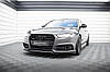 Спліттер Audi A6 C7 S-line \ S6 C7 (15- 18) елерон тюнінг обвіс (V2), фото 4