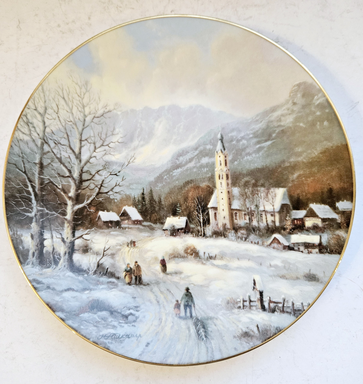 Колекційна, Порцелянова тарілка Повернення додому, фото 1