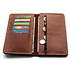 Коньячне портмоне (Гаманець) з натуральної шкіри VIAR COGNAC з монетницею на змійці, фото 5