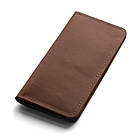 Коньячне портмоне (Гаманець) з натуральної шкіри VIAR COGNAC з монетницею на змійці, фото 4