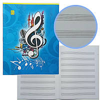 Зошит для нот А5 8 аркушів / блакитний