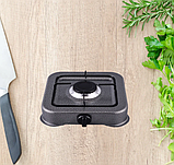 Плита настільна газова для дому, дачі на 1 конфорку Domotec MS-6601, фото 3