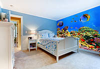 Фотообои "Подводный мир в спальне" - Любой размер! Читаем описание!