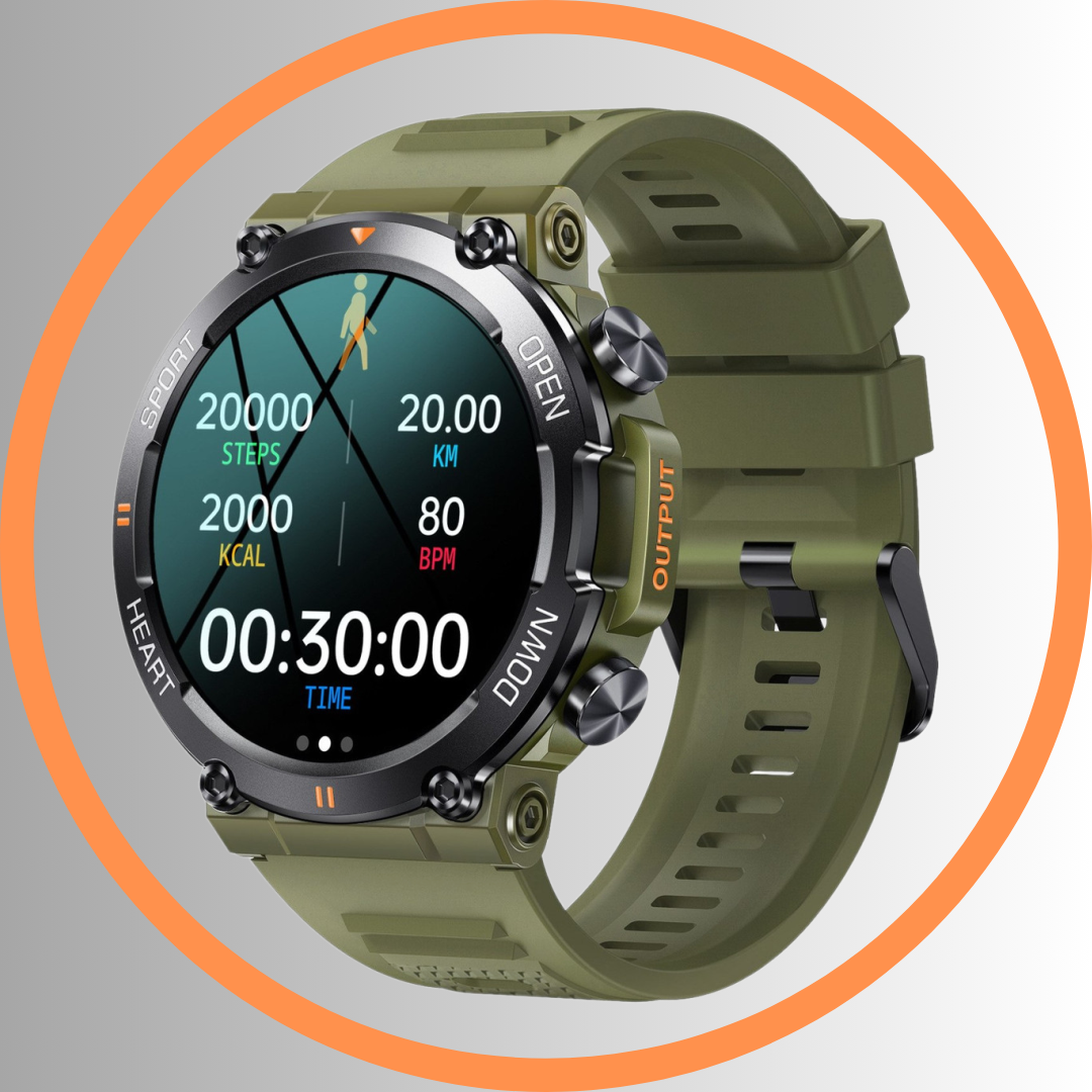 Тактичний смарт-годинник Smart Watch, Смарт годинник для військових, Смарт годинник для спорту