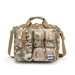 Велика дорожня тактична сумка для документів і ноутбука 15.6 Мультикам  Solve KT6003606 MOLLE