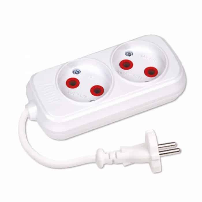 Подовжувач 2 гнізда 3 М без заземлення. Гарантія 24 місяці.