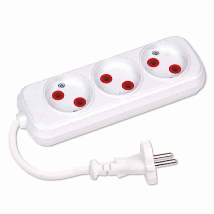Подовжувач 3 гнізда 2 М без заземлення. Гарантія 24 місяці.