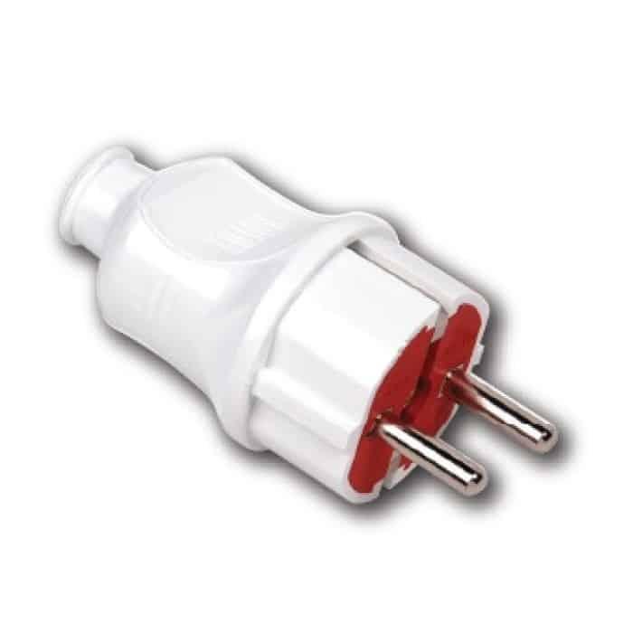 Вилка пряма з заземленням. Гарантія 24 місяці.