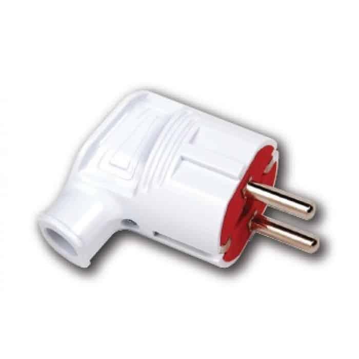 Вилка кутова з заземленням. Гарантія 24 місяці.