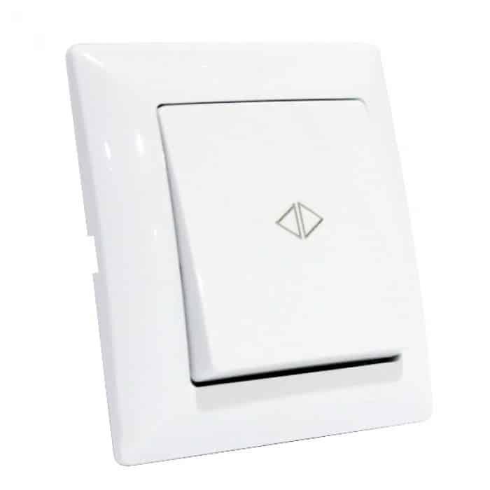 Вимикач реверсивний білий. Гарантія 24 місяці.