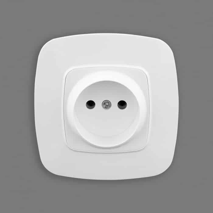 Розетка одинарна без заземлення біла. Гарантія 24 місяці.