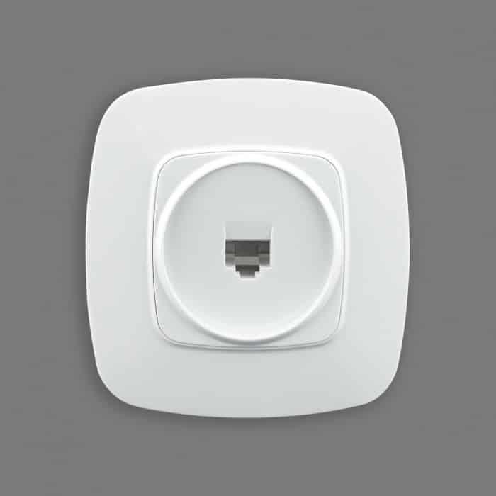 Розетка комп’ютерна біла. Гарантія 24 місяці.