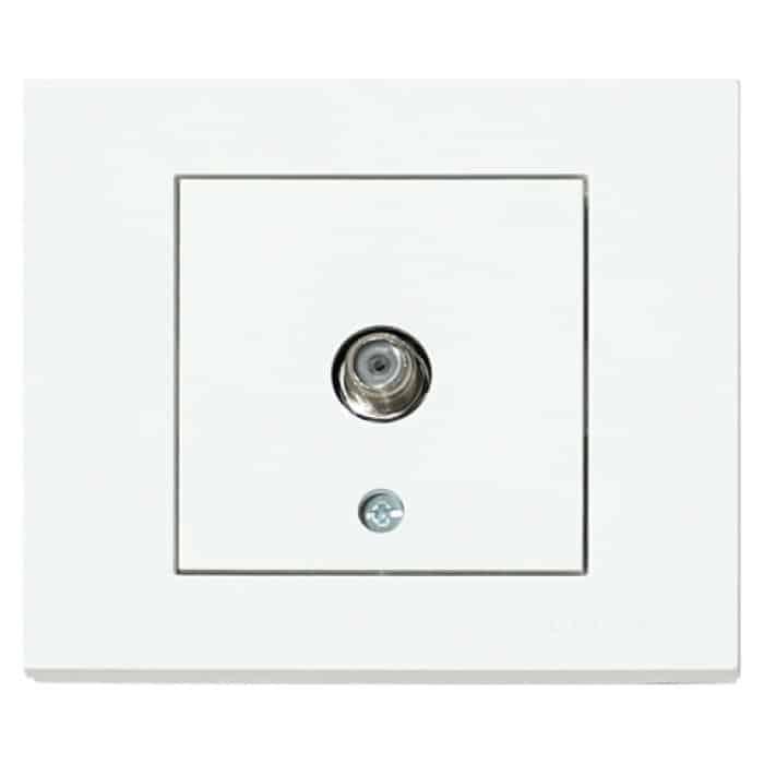 Розетка супутникова біла GRANO