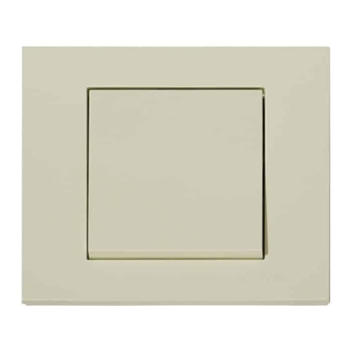 Вимикач 1-клавішний кремовий GRANO