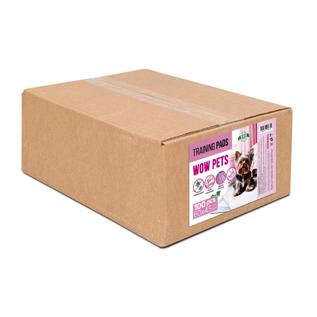 Пелюшки TRAINING PADS WOW PETS 60x45 см 100шт.