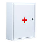Ящик металевий для медикаментів Аптечка АП01 (300х390х120 мм) білий, фото 2