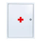 Ящик металевий для медикаментів Аптечка АП01 (300х390х120 мм) білий, фото 3