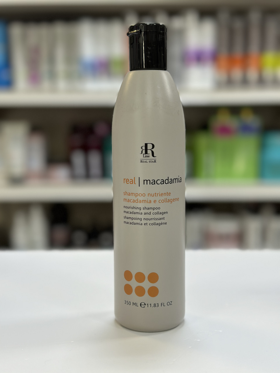 Шампунь для волосся з олією макадамії та колагеном RR Line Macadamia Star 350 мл