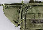 🔥 Поясна сумка, кобура "Ultimatum - RT-258" (олива) бананка, поясна сумка, тактична сумка, фото 5