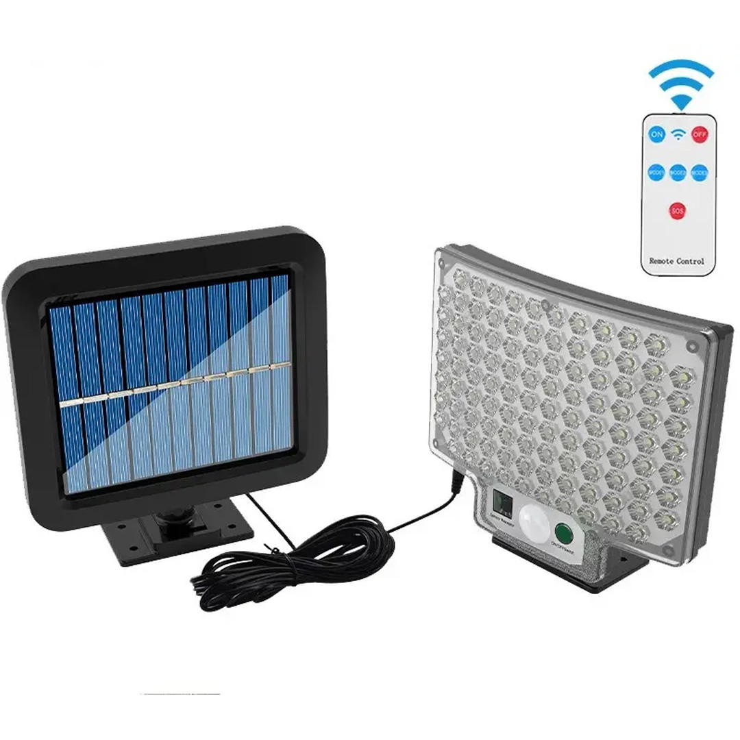 Вуличний світильник на сонячній батареї з датчиком руху X-Balog BL-104-SMD Автономний вуличний ліхтар, фото 1