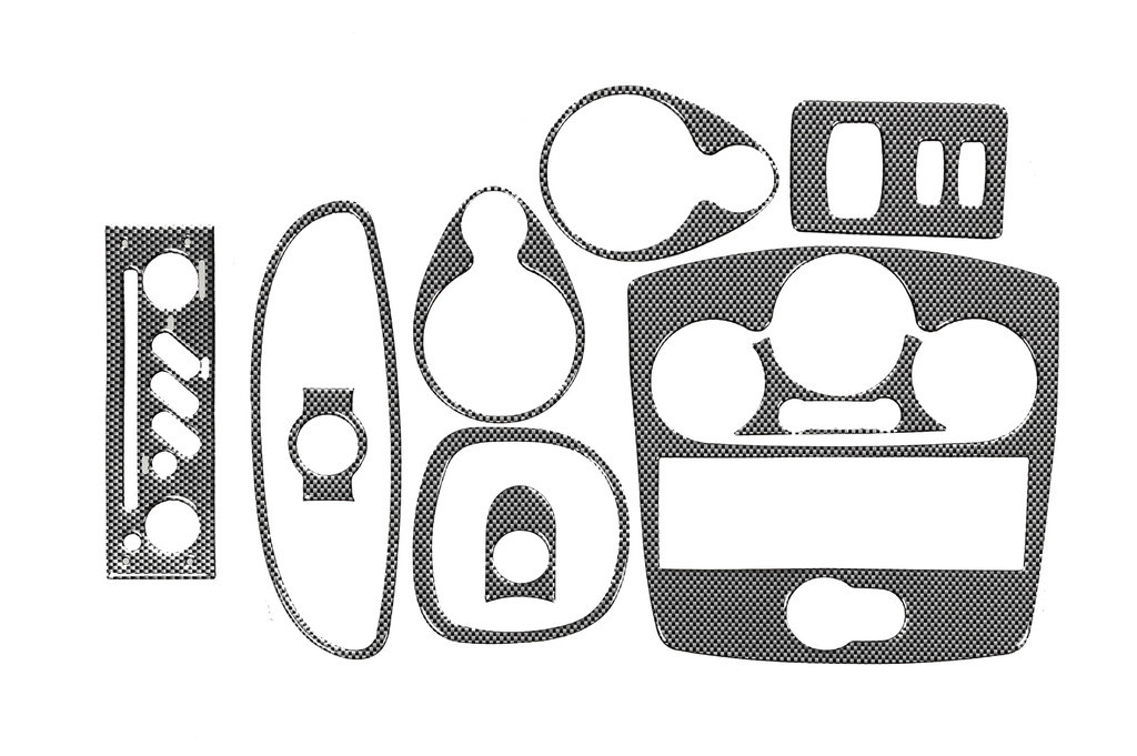 Накладки на панель 2005-2008 карбон для Renault Clio III рр, фото 1