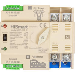 Автоматичний вимикач HiSmart W2R-2P 220V 100A HS082482 smart