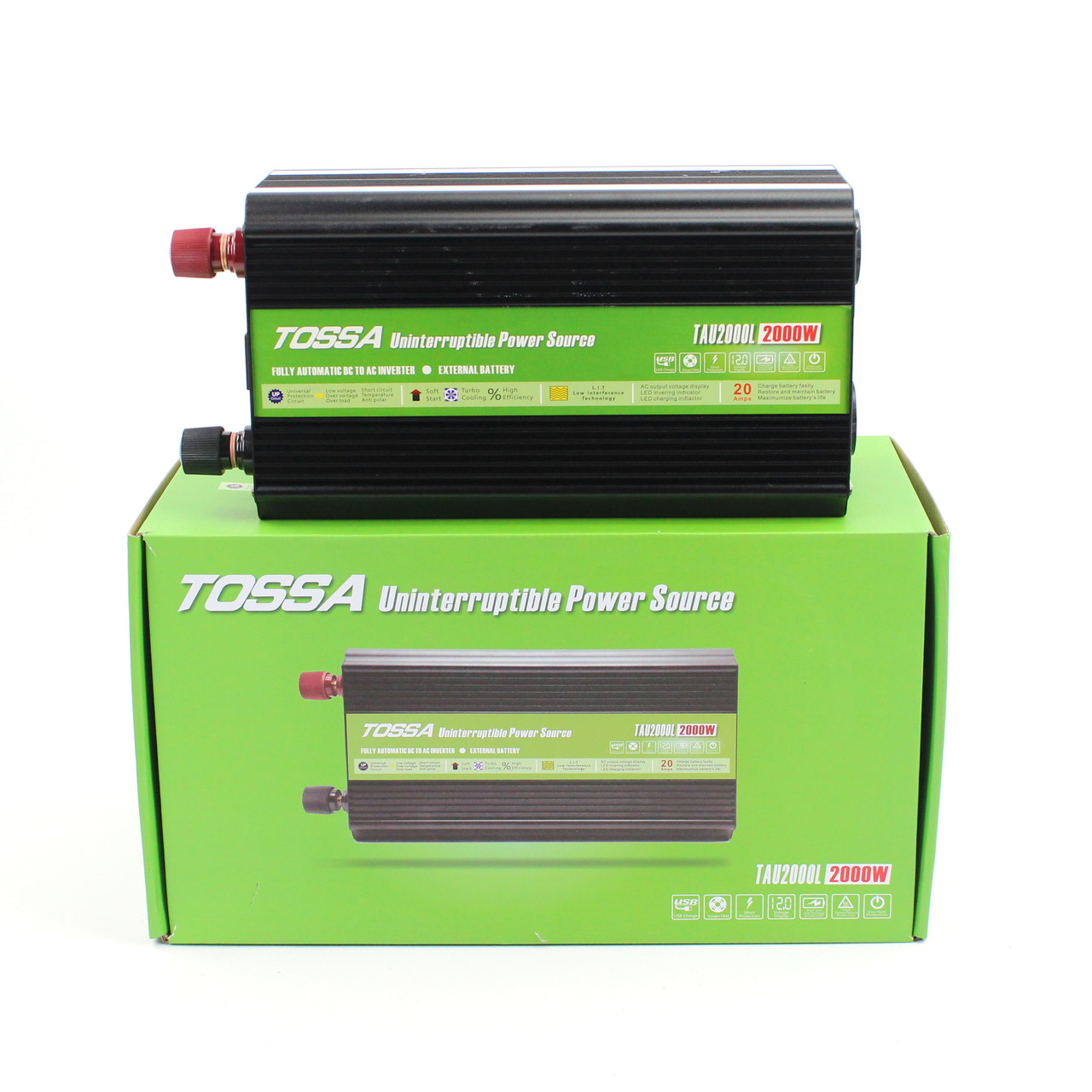 Перетворювач напруги (інвертор) 12-220V 2000W Tossa TAU2000L з функцією UPS