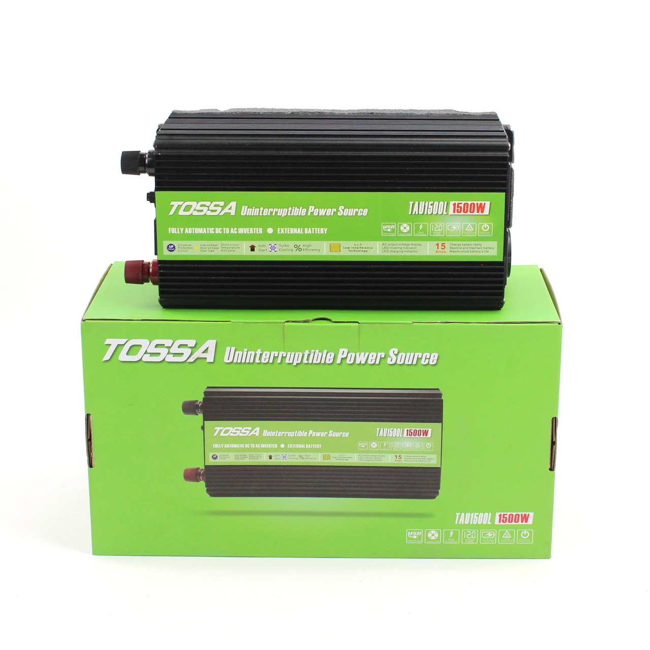 Перетворювач напруги (інвертор) 12-220V 1500W Tossa TAU1500L з функцією UPS