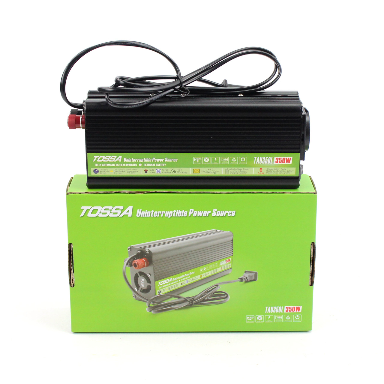 Перетворювач напруги (інвертор) 12-220V 350W Tossa TAU350L з функцією UPS