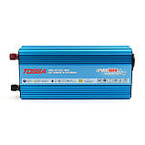 Перетворювач напруги чистий синус (інвертор) 12-220V 1000W Tossa TAP1000S, фото 3