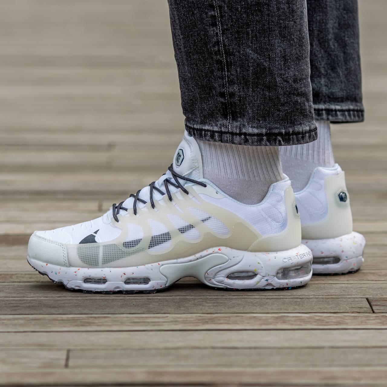 Чоловічі Кросівки Nike Air Max TN Plus Terrascape White / Найк Аїр Макс ТН Плюс Терраскейп Білі з Бежевим