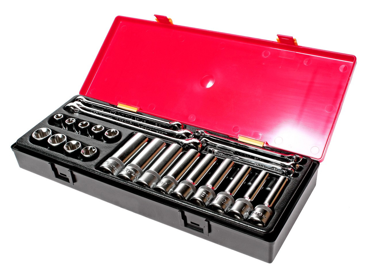 Набір інструментів TORX ключі E6-E24, головка 1/2"; E10-E24 24од.