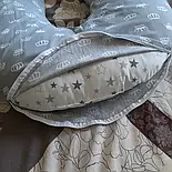 Наволочка для подушки для вагітних бавовняна на блискавці, наволочка на подушку для беременных хлопковая, фото 4