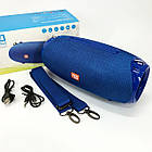 Портативна Bluetooth колонка TG534 SD IPX5 з ремінцем, портативна колонка блютус. Колір: синій