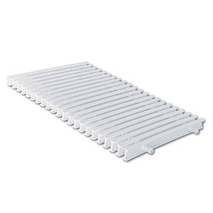 Переливна решітка Aquaviva KC-20 Classic з подвійним з'єднанням 195x25 мм (біла)