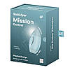 Вакуумний стимулятор із вібрацією Satisfyer Mission Control Blue, 2 незалежні мотори, фото 6