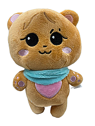 М'яка іграшка GeekLand Ведмедик Дженні Гомдеукі Блекпінк Jenny Gomdeuki Blackpink 23 см GL BKP JG