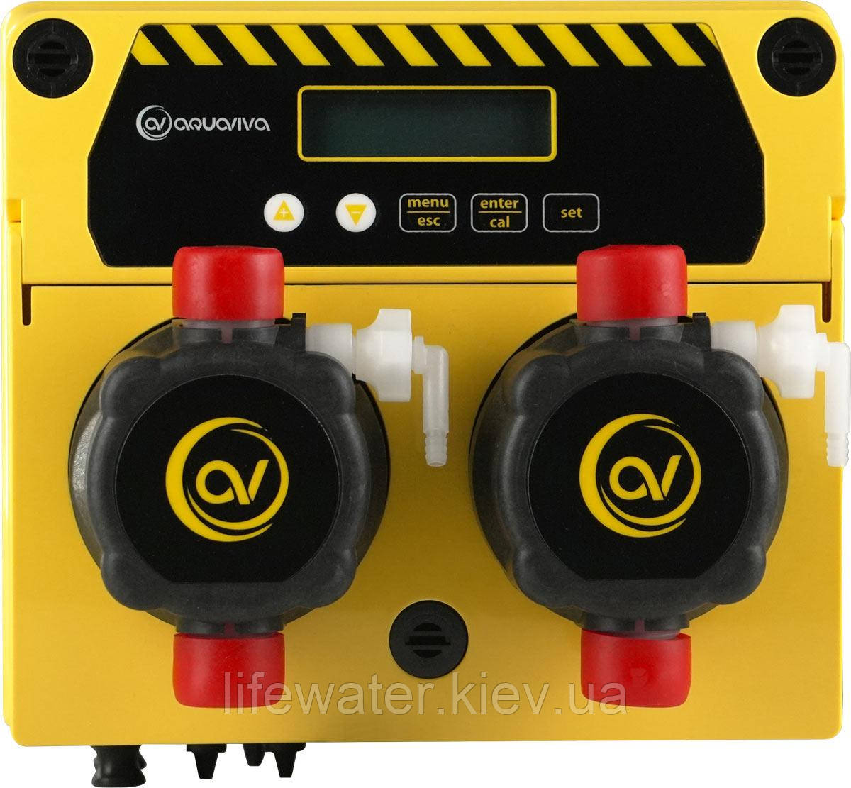 Система мембранних дозуючих насосів Aquaviva pH/Rx 5 л/год + набори pH, Rx, WiFi