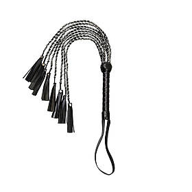 Ажурна плетіль з екошкіри Art of Sex — Brianna, колір чорний