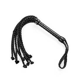 Ажурна плетіль Кішка з екошкіри Art of Sex — Kani, колір чорний