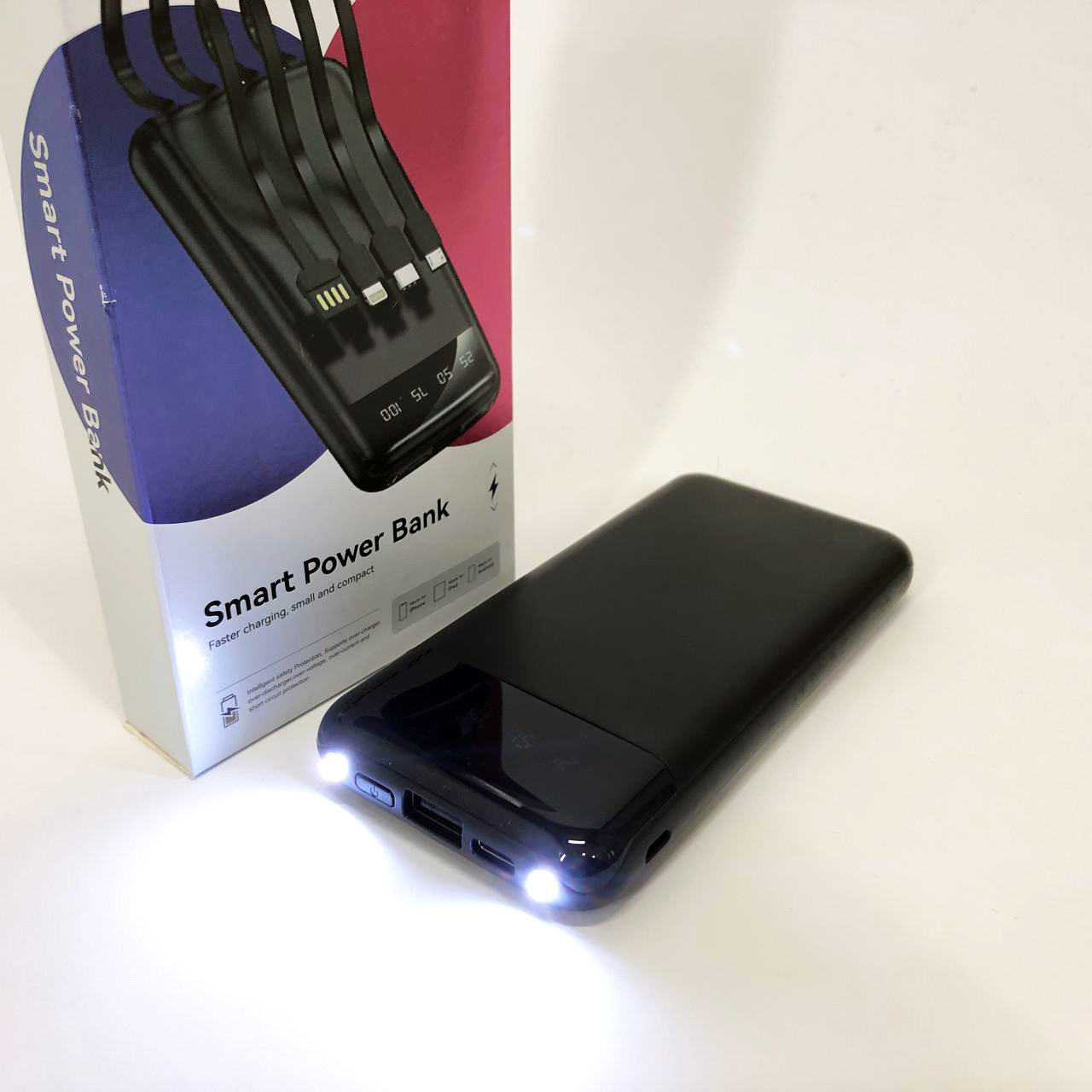 Павербанк Power Bank UKC 50000mAh Мобільна зарядка зовнішній акумулятор портативний павер. VX-559 Колір: чорний, фото 1