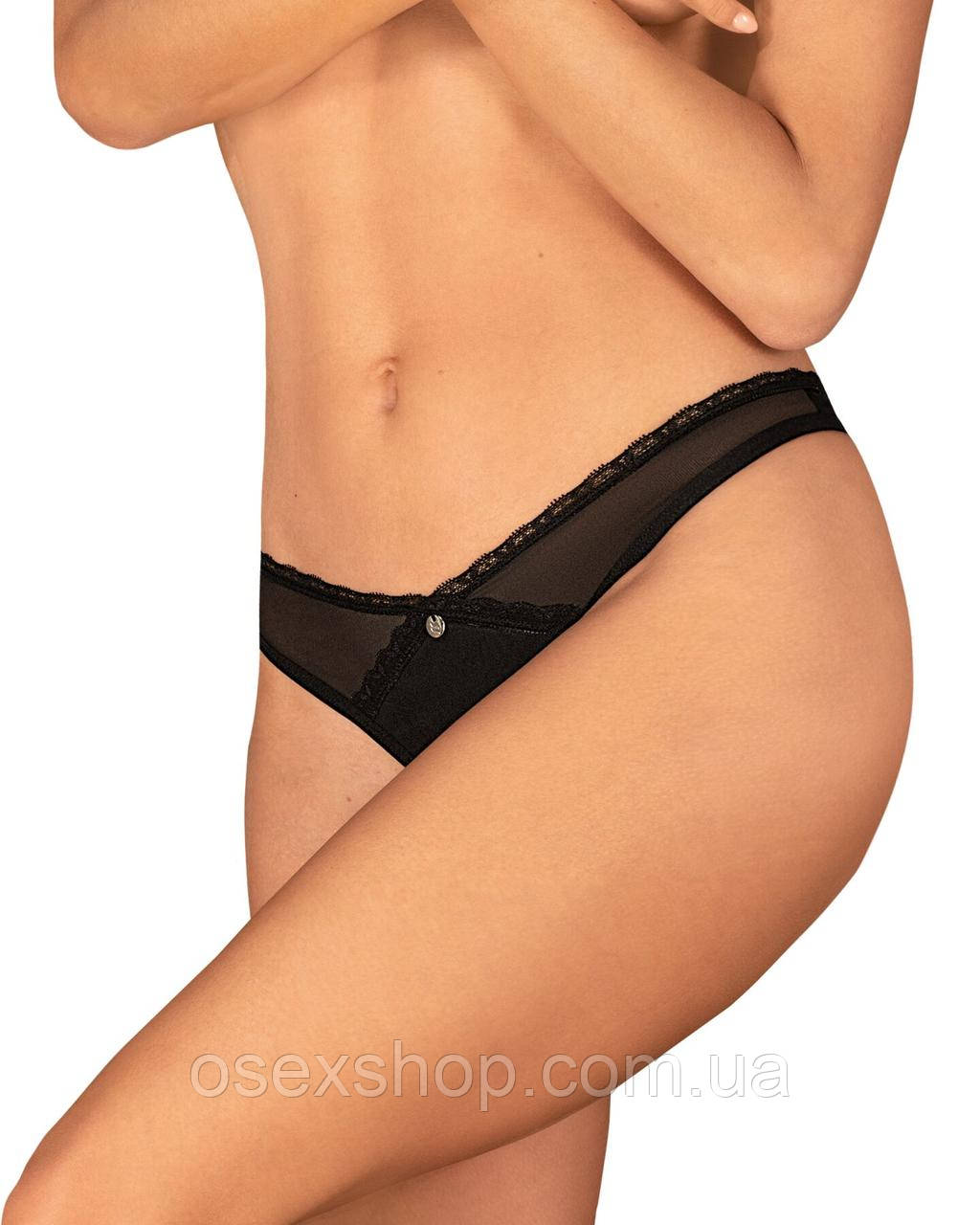 Трусики з доступом Obsessive Latinesa crotchless thong XL/2XL Новинка, фото 1