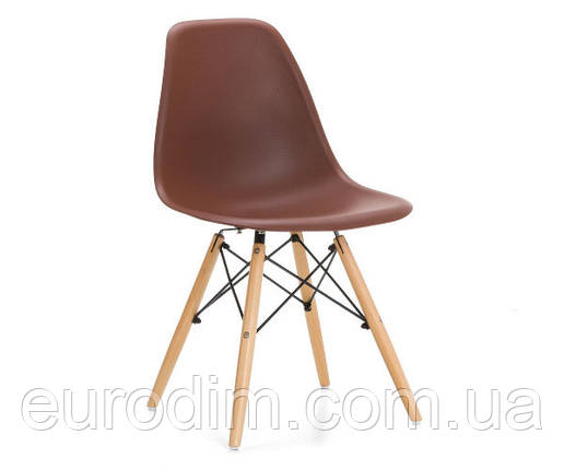 Стілець Тауер Вуд пластиковий коричневий, фото 1