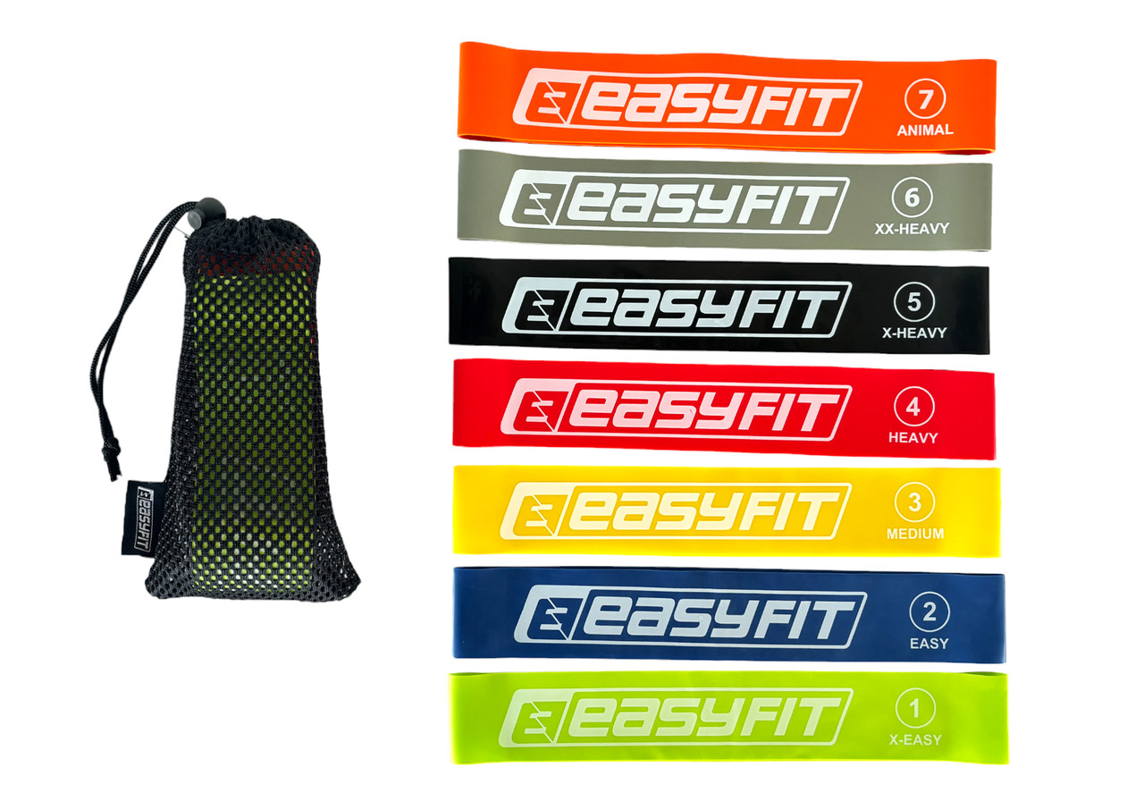 Резинки для фітнесу EasyFit набір з 7 штук