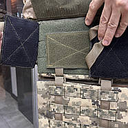 Підсумок фартух напашник для плитоноски, розмір L, Піксель, WINTAC, Cordura 1000D, сумка під балістичний пакет, фото 7