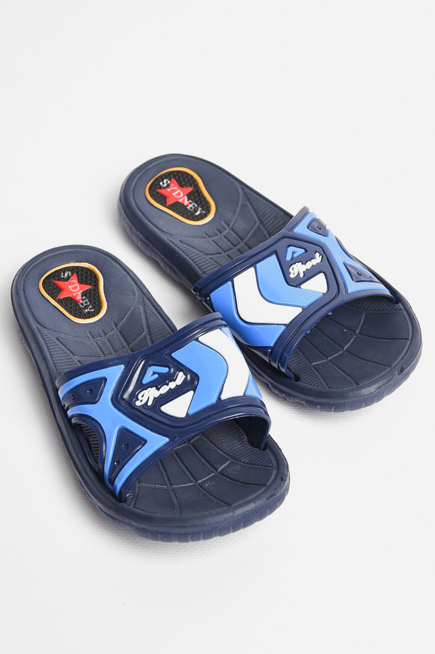 Шльопанці дитячі хлопчик темно-синього кольору р.31 181233T Безкоштовна доставка, фото 1