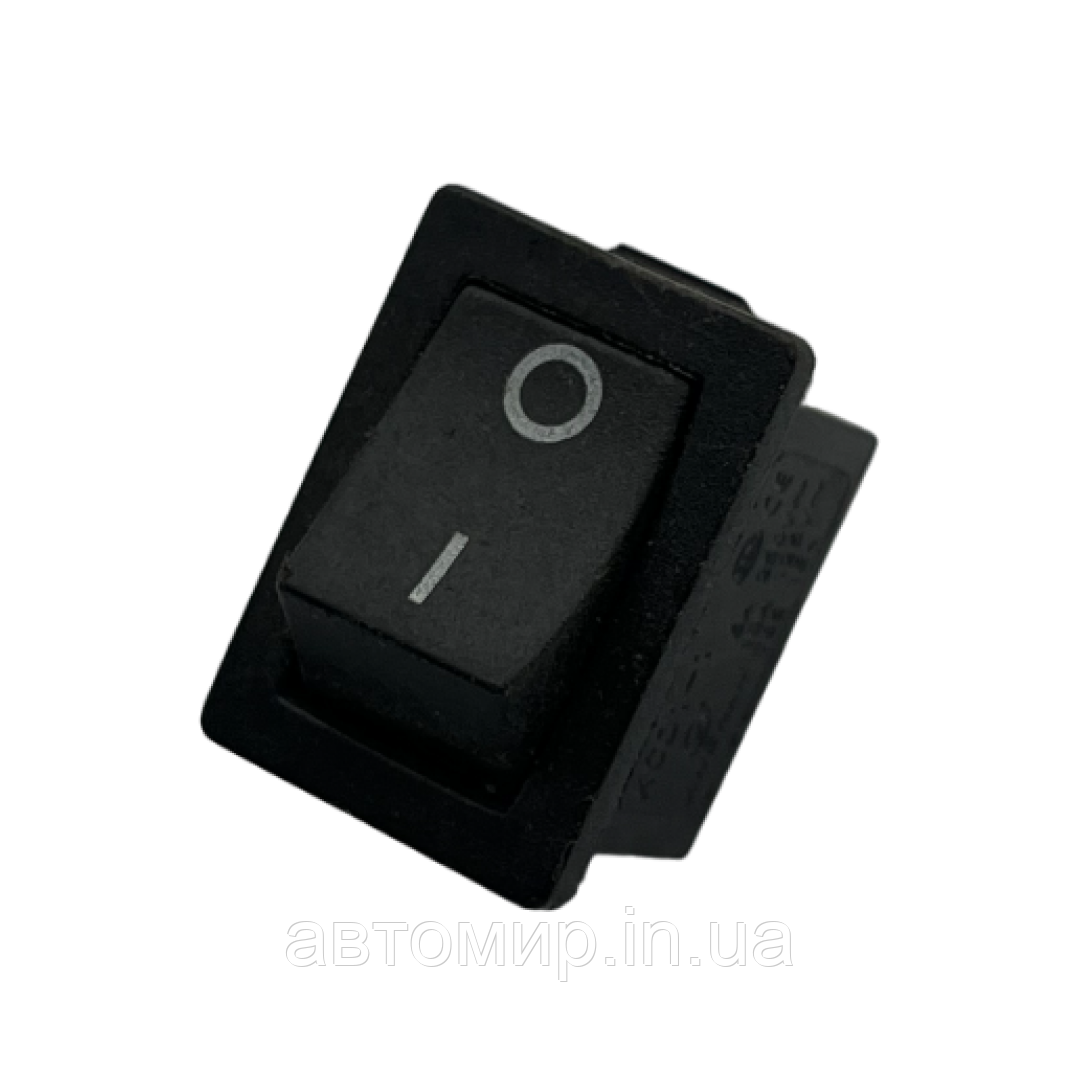 Автомобільний перемикач прямокутної форми 12-220V чорного кольору на 2 положення FL-673897, фото 1