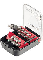 Набір біт, адаптер для біт, сталь S2, 18 предм., в пласт. боксі MATRIX MASTER