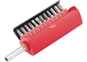 Набір біт, сталь S2, 12 шт, вбудований магнітний адаптер, у пласт. боксі MATRIX MASTER