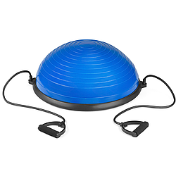 Балансувальна півсфера Gymtek Bosu 58см з еспандерами + насос smart